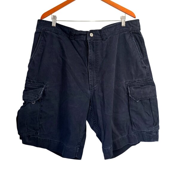 Ralph Lauren Polo 67 Navy Cargo Shorts Mens 100% Cotton Classic Fit Chino Style - Picture 1 of 8